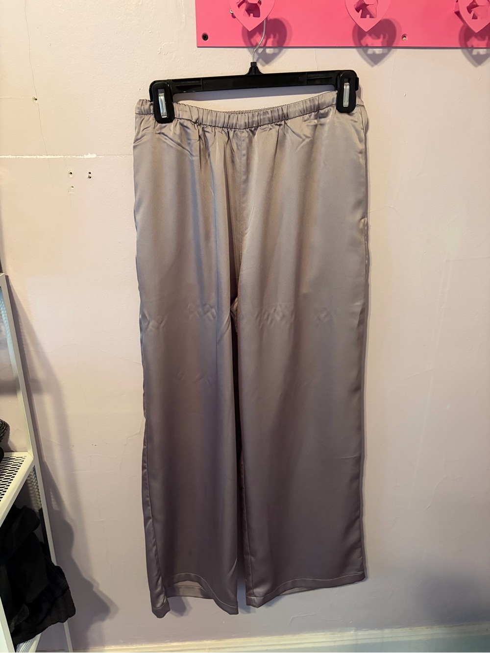 UNIQLO Grey Satin Pants